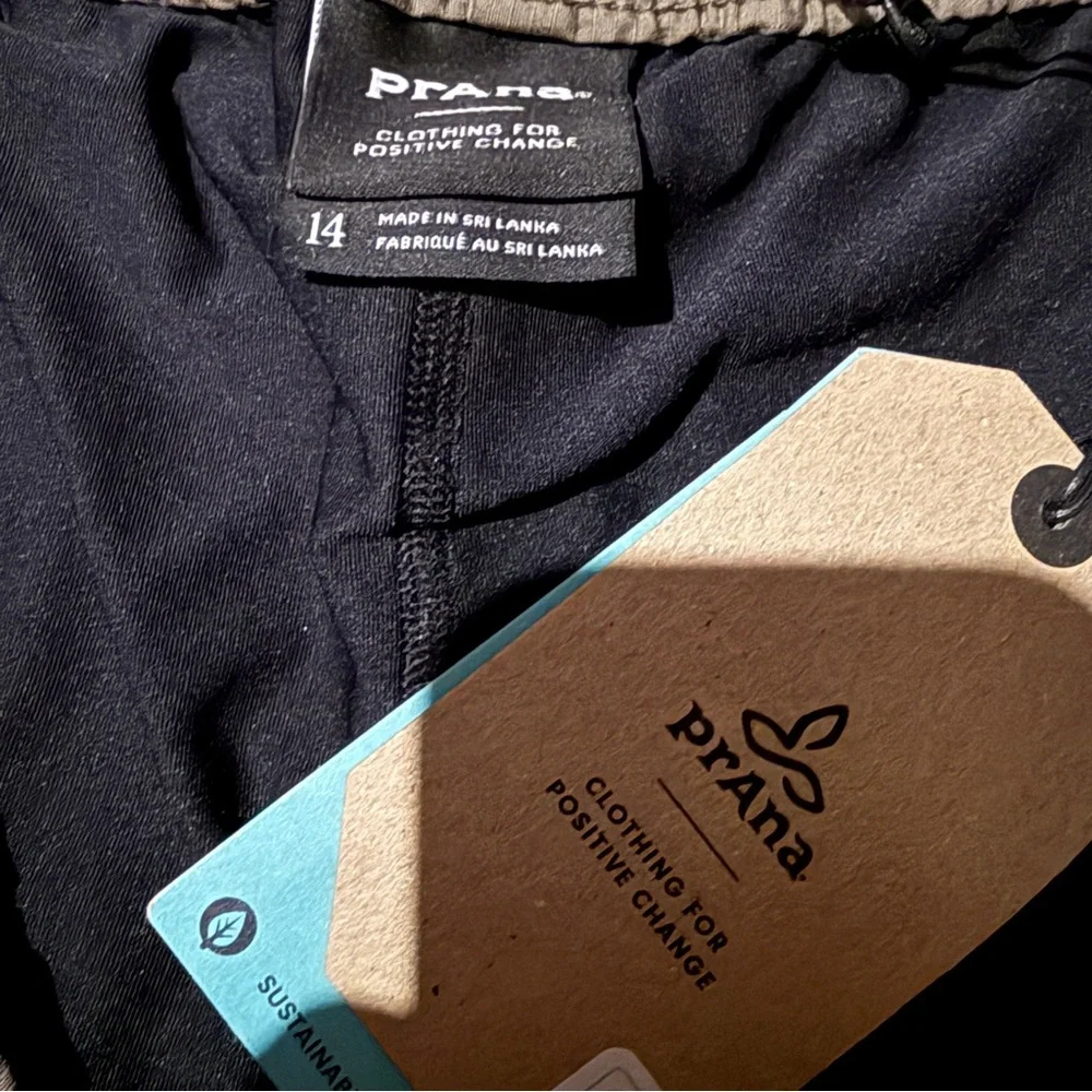 Prana Double Peak Skort in Mud Tan Brown Sz 14 NEW‎